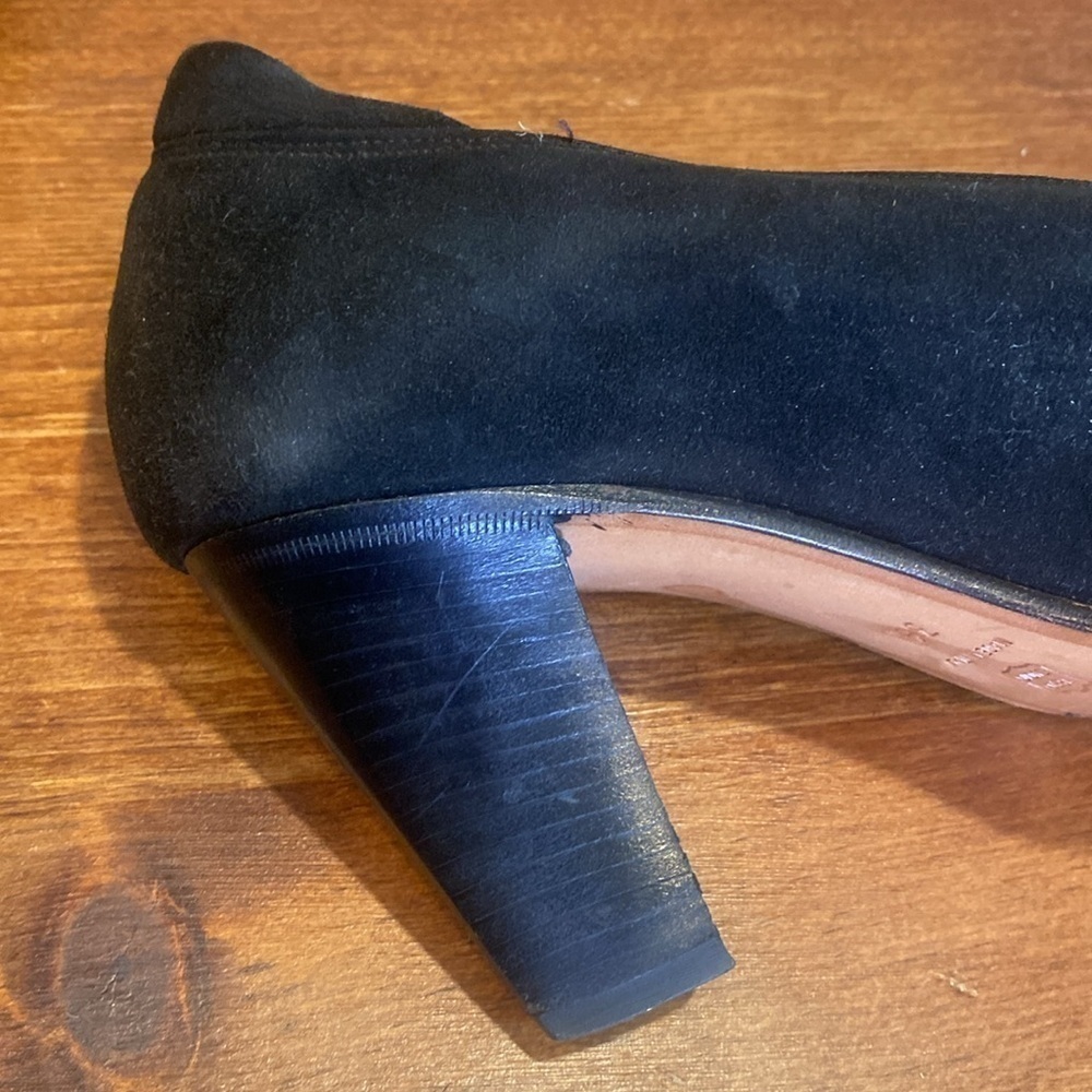 RARE Comcedia Italian Vintage High Heel Suede Shoes Eu 36 US 5.5 unique design - Picture 11 of 15